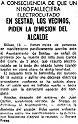 Piden dimision Alcalde. 10-1973